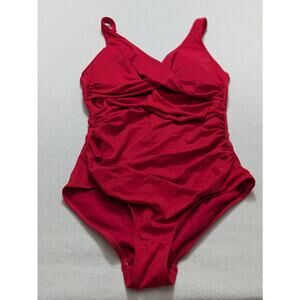 Sea Level Cross Front Multifit One-Piece‎ Swimsuit Red Size 6 US 7331 Sandlot